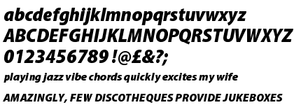 Myriad&trade; Pro Black Semi Condensed Italic