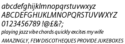 Myriad&trade; Pro Semi Condensed Italic