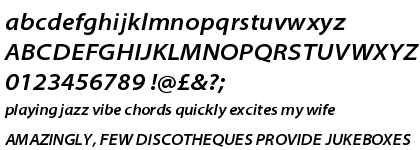 Myriad&trade; Pro Semibold Semi Extended Italic