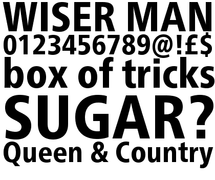 Neue Frutiger&reg; Pro Condensed Heavy