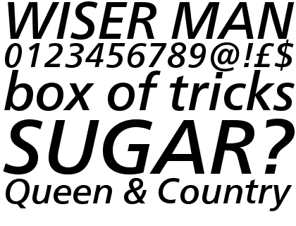 Neue Frutiger&reg; Pro Medium Italic