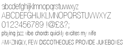 Neue Helvetica&trade; 27 Ultra Light Condensed