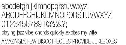 Neue Helvetica&trade; 37 Thin Condensed