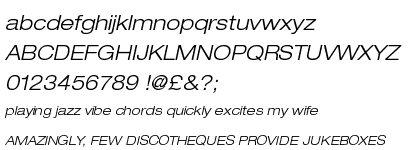 Neue Helvetica&trade; 43 Light Extended Oblique