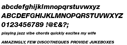 Neue Helvetica&trade; 86 Heavy Italic