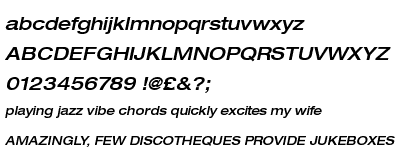 Neue Helvetica&trade; Com 63 Medium Extended Oblique