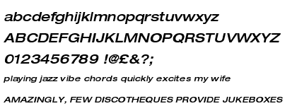 Neue Helvetica&trade; Std 63 Medium Extended Oblique
