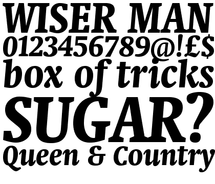 Neue Swift&reg; Pro Condensed Black Italic