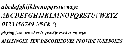 Nimbus Roman Bold Italic OT Plus