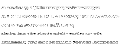 Nimbus Sans CE Black Extended Outline (D)