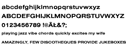 Nimbus Sans CE Bold Extended