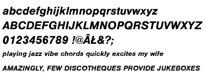 Nimbus Sans CE Bold Italic