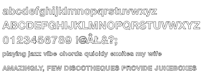 Nimbus Sans CE Bold Outline (D)