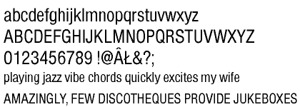 Nimbus Sans CE Regular Condensed