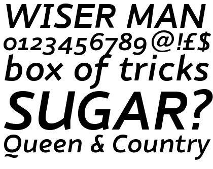 Nubian Demi Bold Italic