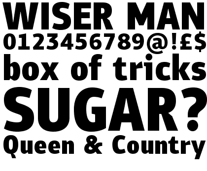 PF Bulletin Sans Pro Black