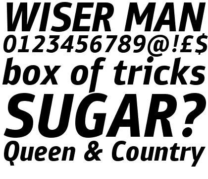 PF Bulletin Sans Pro Bold Italic