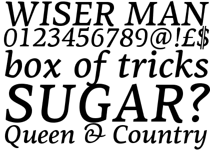 PF Centro Serif Pro Medium Italic