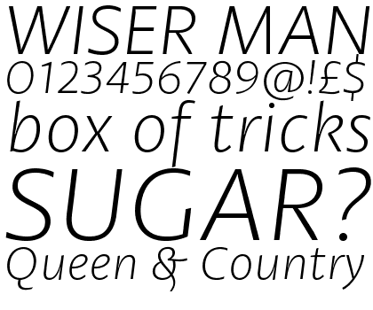 Petala Pro ExtraLight Italic