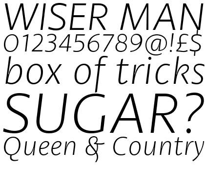 Petala Pro Light Italic