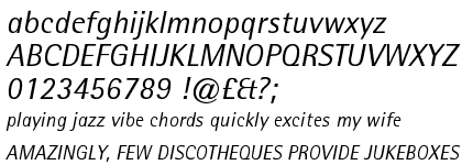 Rotis Semi Sans Std Italic