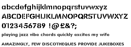 Rounded Stencil Bold