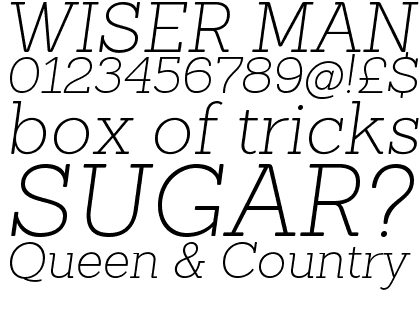 Sanchez Extra Light Italic