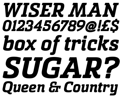 Sommet Slab Rounded Heavy Italic