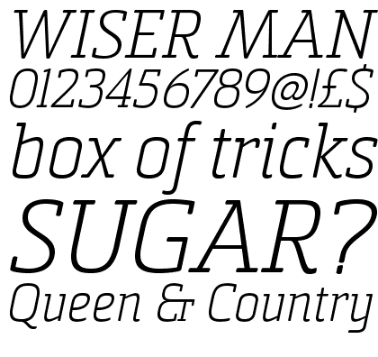 Sommet Slab Rounded Light Italic