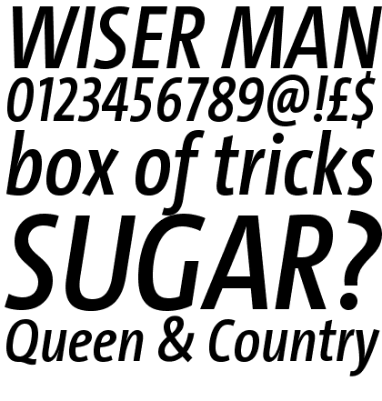 TheSans Condensed LF6 SemiBold Italic