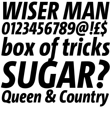 TheSans Condensed LF8 ExtraBold Italic