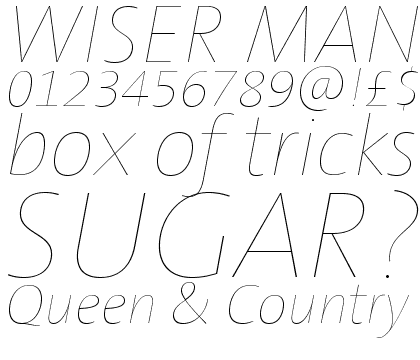 TheSans Hair H10 Italic