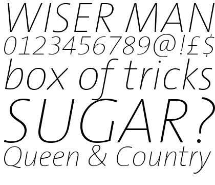 TheSans Hair H31 Italic