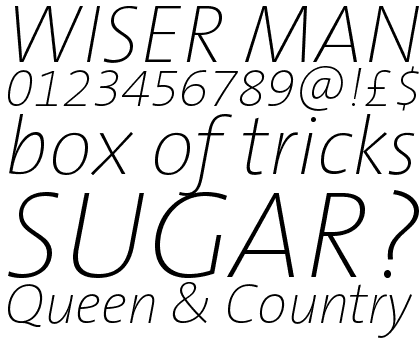 TheSans Hair H37 Italic