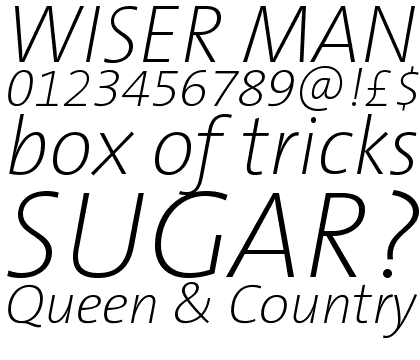 TheSans UltraLight Italic