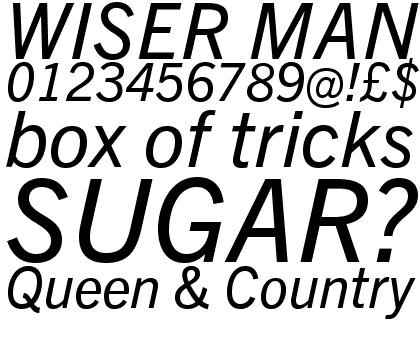 Trade Gothic Next&reg; Pro Italic