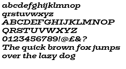 Trilogy Egyptian&trade; Expanded Bold Italic