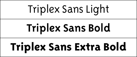Triplex Sans