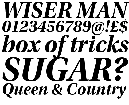 Utopia&trade; Bold Subhead Italic