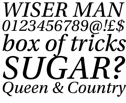 Utopia&trade; Caption Italic