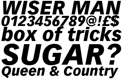 Vectora&reg; Pro Black Italic