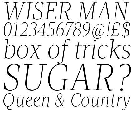 Velino Text Thin Italic