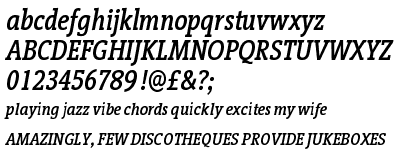 Vigor DT Condensed Medium Italic