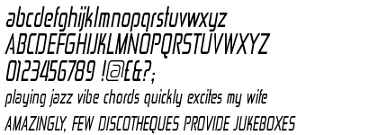 Zekton Condensed Italic